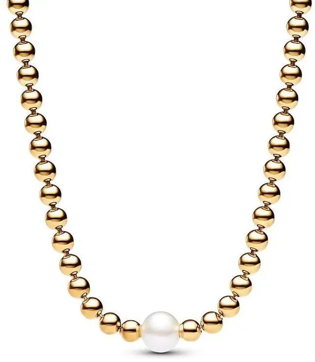 Alt view image 3 of 3 - Pandora Treated Freshwater Cultured Pearl & Beads Collier Necklace