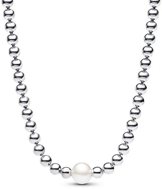 Main image of Pandora Treated Freshwater Cultured Pearl & Beads Collier Necklace