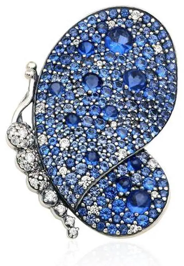 Alt view image 3 of 3 - PANDORA Dazzling Blue Butterfly Pendant