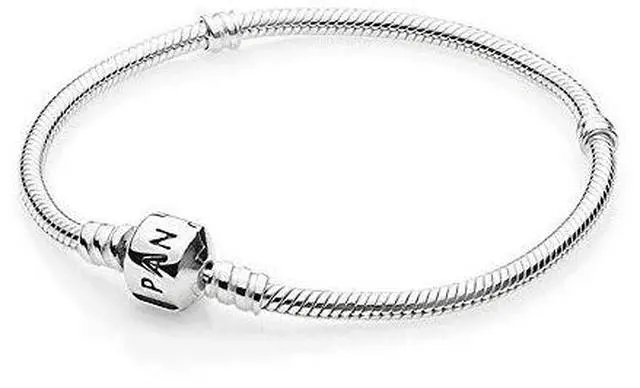 Alt view image 6 of 7 - Genuine PANDORA Sterling Silver 6.7 Lobster Claw Charm Bracelet 590702HV-17"