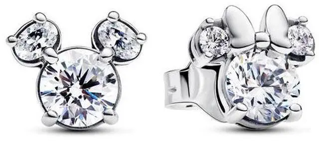 Main image of Pandora Disney Mickey Mouse & Minnie Mouse Sparkling Stud Earrings