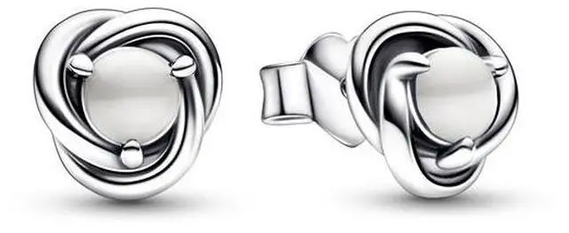 Main image of Pandora June Birthstone Eternity Circle Stud Earrings