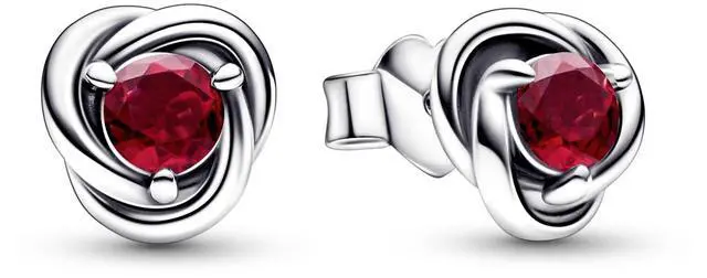 Main image of Pandora July Birthstone Eternity Circle Stud Earrings