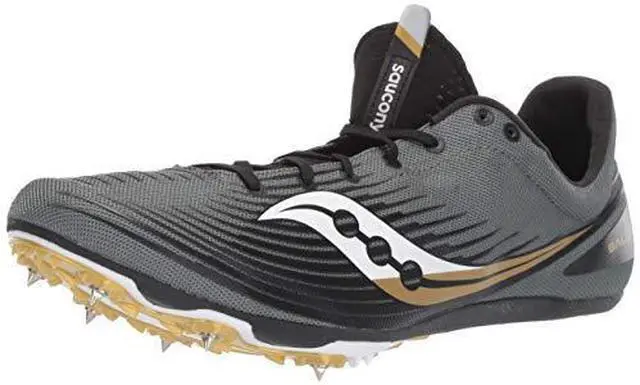 Alt view image 3 of 3 - Saucony Mens Ballista Md Track Shoe - Olive/Black - Size 7