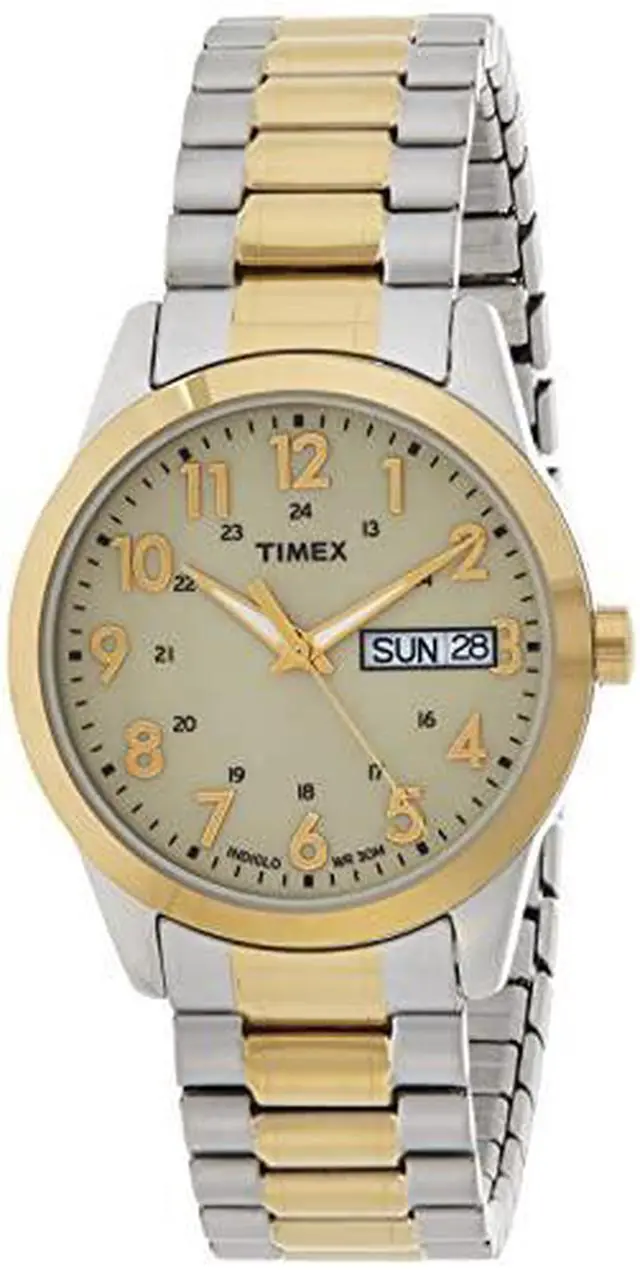 Alt view image 10 of 11 - Men's Timex South Street Sport Two Tone Expansion Band Watch T2M935