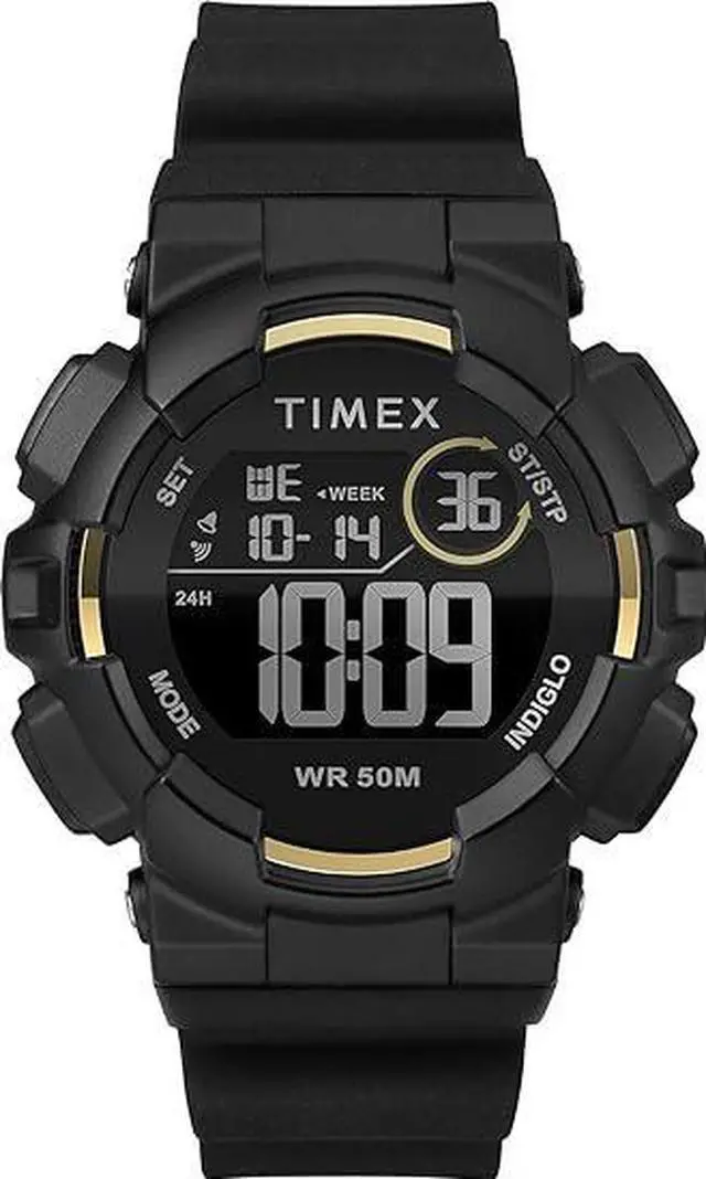 Alt view image 5 of 7 - Unisex Timex Mako DGTL 16mm Resin Band Watch TW5M23600 BTW5M23600JT