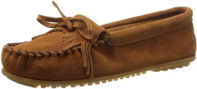 Alt view image 7 of 9 - Minnetonka Women's 402 Kilty Moccasin,Brown,9.5 M US