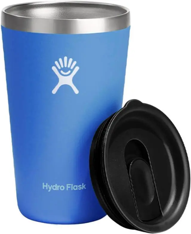 Alt view image 7 of 7 - Hydro Flask Insulated Tumbler with Lid and Double Wall, 16 oz - Cascade Blue