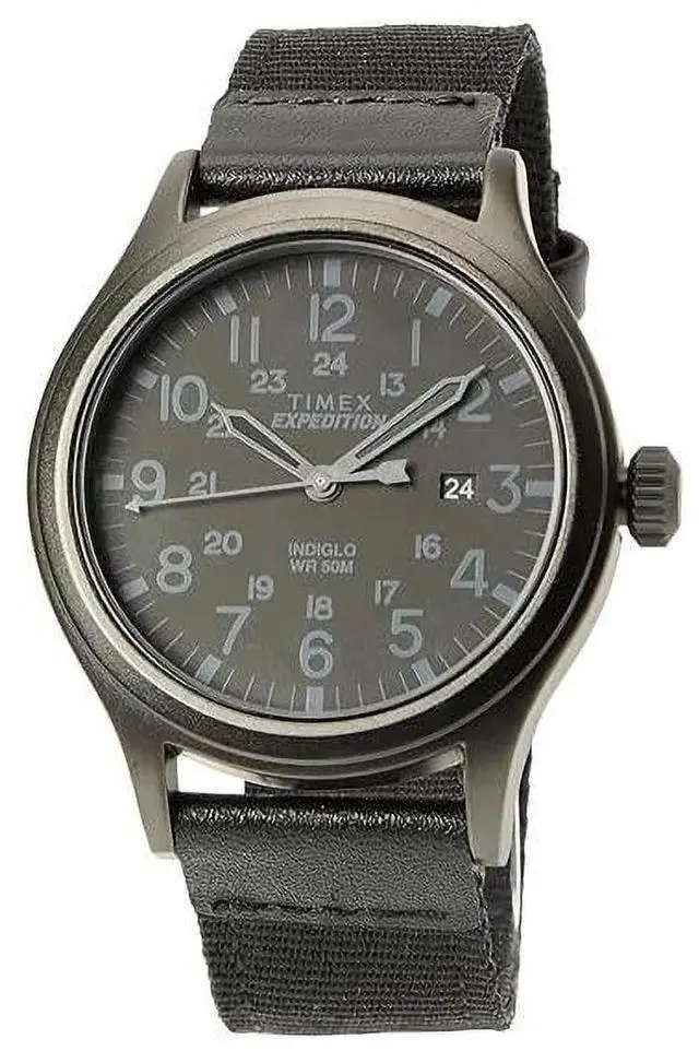Alt view image 11 of 11 - Men's Timex Expedition Scout 20mm Leather Band Watch TW4B14200 TW4B142009J