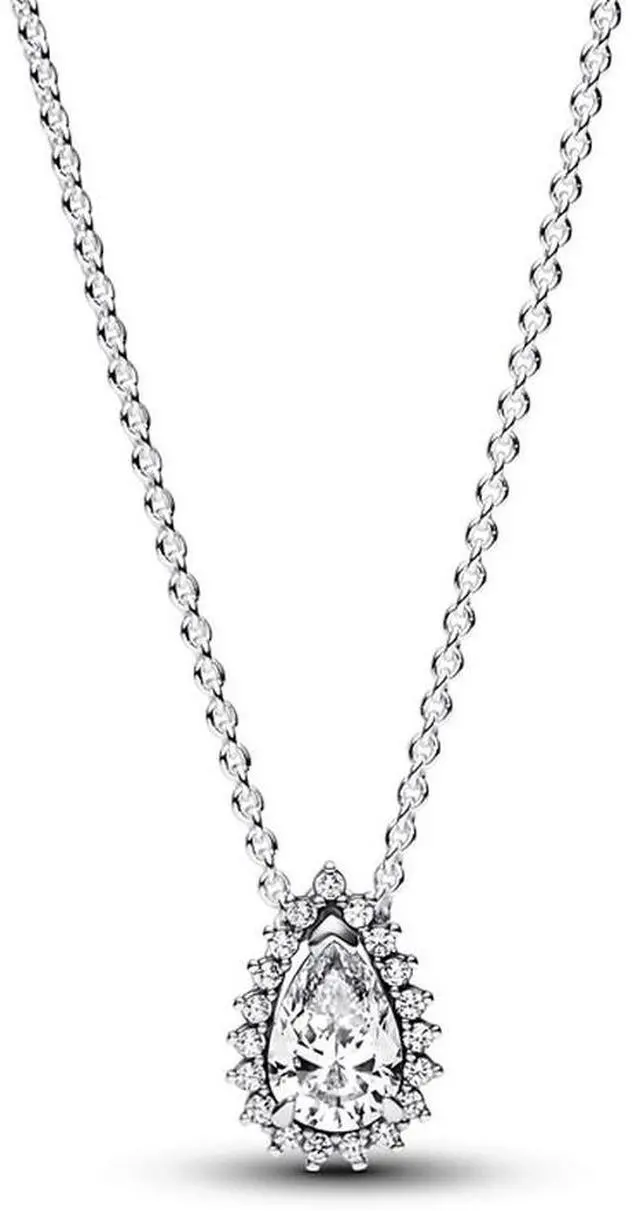 Main image of Pandora Sparkling Pear Halo Collier Necklace
