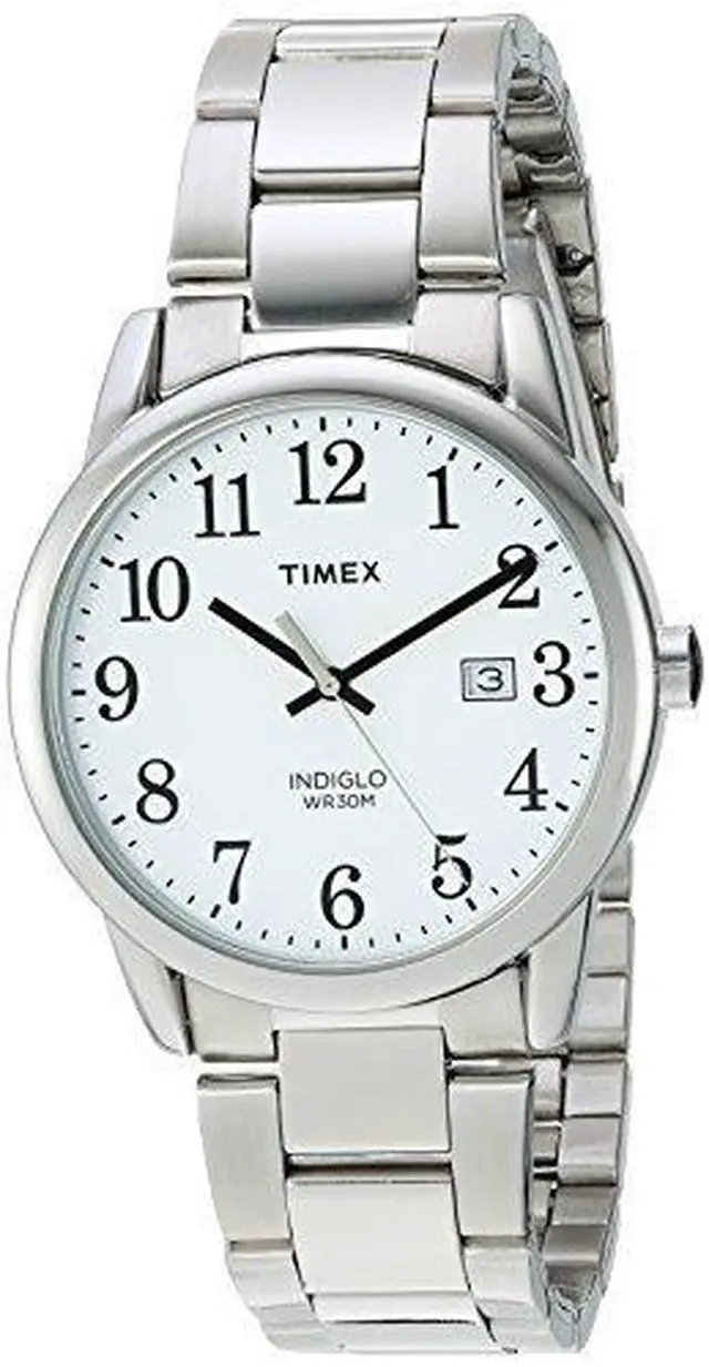 Alt view image 4 of 5 - timex men's year-round quartz watch with stainless steel strap, silver, 20 (model: tw2r23300)