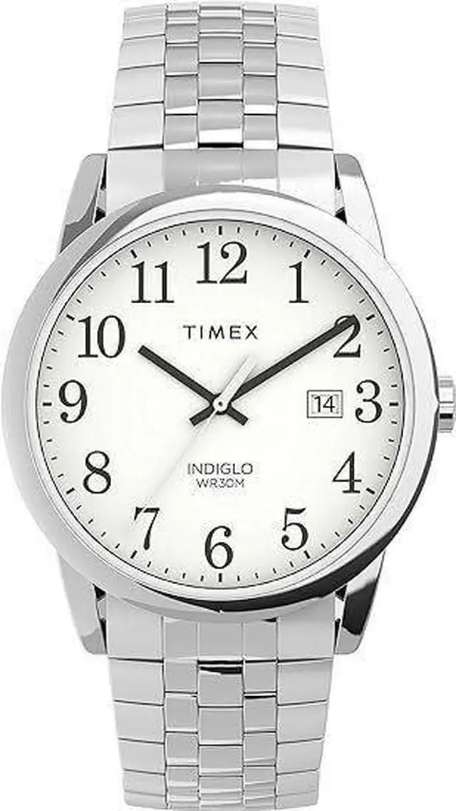 Alt view image 5 of 5 - timex men's year-round quartz watch with stainless steel strap, silver, 20 (model: tw2r23300)