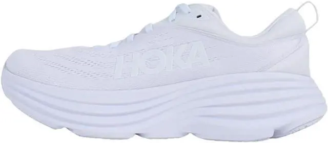 Main image of Hoka One Mens Bondi 8 Road Running Shoes - White