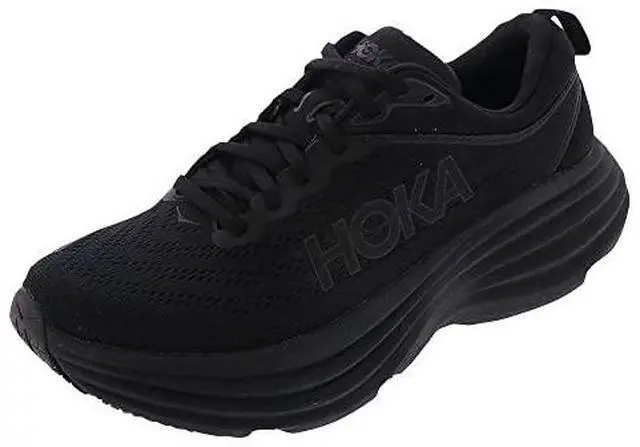 Alt view image 2 of 2 - HOKA ONE Bondi 8 Womens Running Shoes - Black
