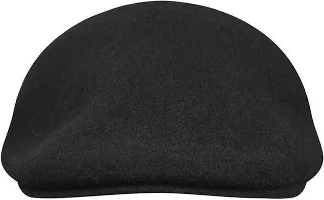 Alt view image 2 of 3 - Kangol Seamless Wool 507 Felt Hat for Men and Women - Black/Gold