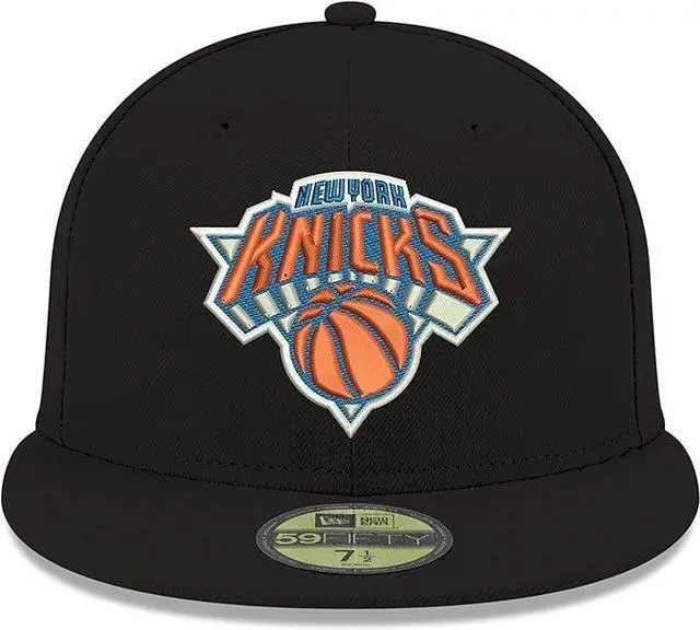 Alt view image 2 of 3 - New Era NBA New York Knicks 59FIFTY Fitted Cap - Black