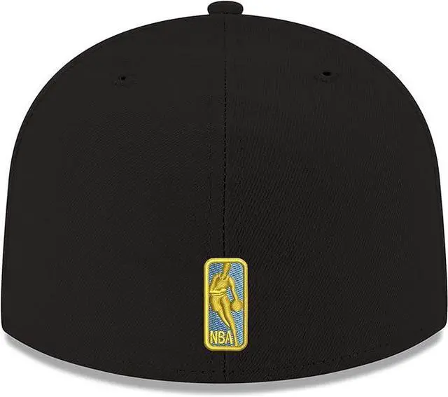 Alt view image 3 of 3 - New Era NBA Golden State Warriors 59FIFTY Fitted Cap - Black