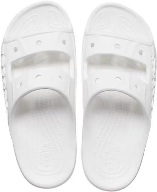 Alt view image 2 of 3 - Crocs Unisex Baya Two-Strap Slide Sandals - White