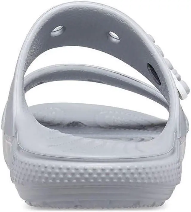 Alt view image 2 of 3 - Crocs Unisex Classic Two-Strap Slide Sandals - Light Grey