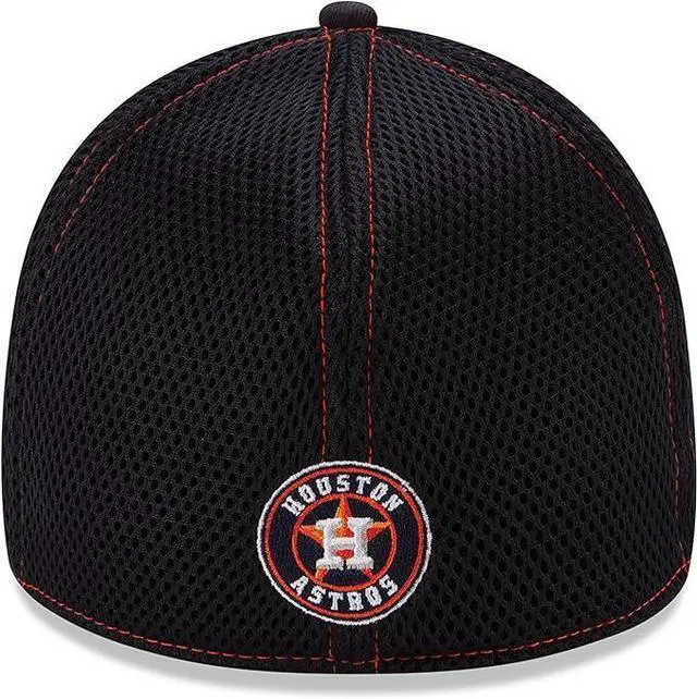 Alt view image 2 of 3 - New Era MLB Houston Astros Neo 39Thirty Stretch Fit Cap - Black