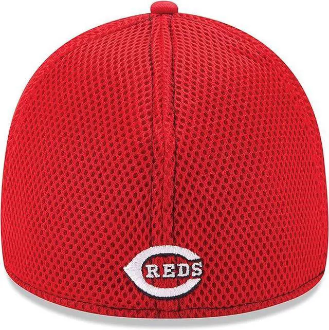 Alt view image 3 of 3 - New Era MLB Cincinnati Reds Neo Fitted Baseball Cap - Scarlet