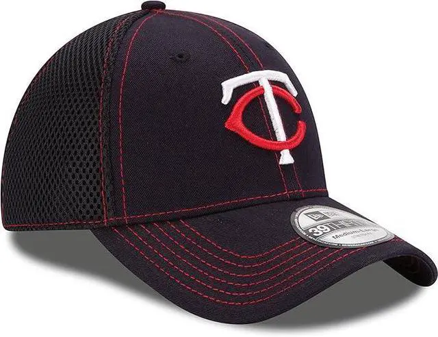 Alt view image 2 of 3 - New Era MLB Minnesota Twins Neo Fitted Baseball Cap - Navy