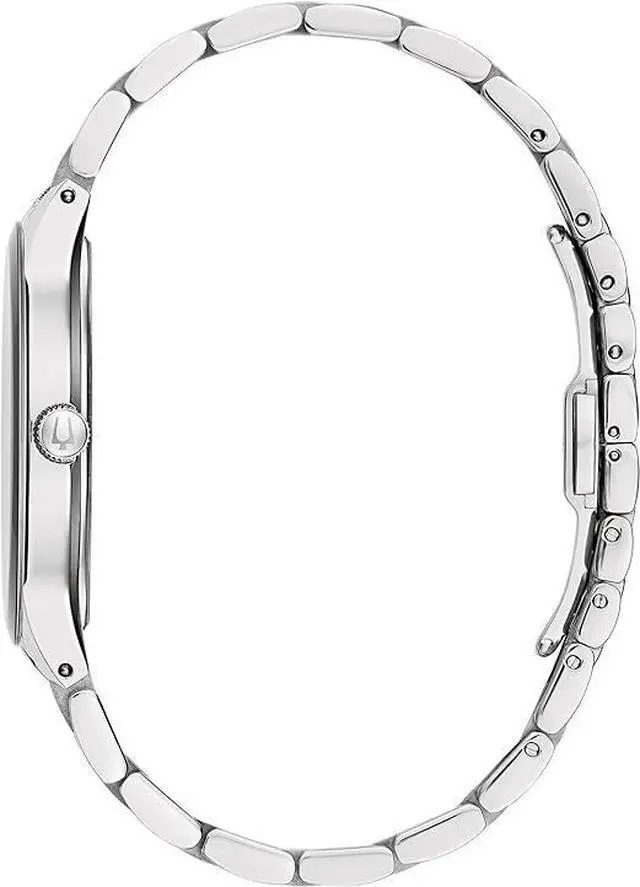 Alt view image 3 of 3 - Bulova Modern BUL Multi-Function Diamond Dial Edge to Edge Crystal Mens Watch