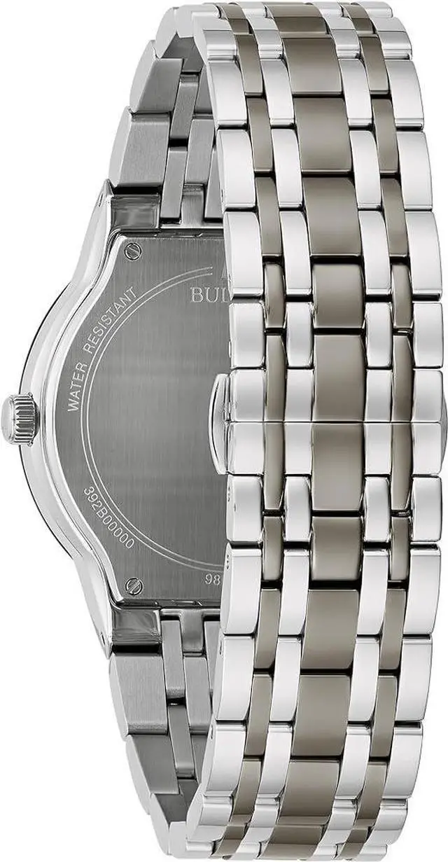 Alt view image 2 of 3 - Bulova Modern BUL Multi-Function Diamond Dial Edge to Edge Crystal Mens Watch