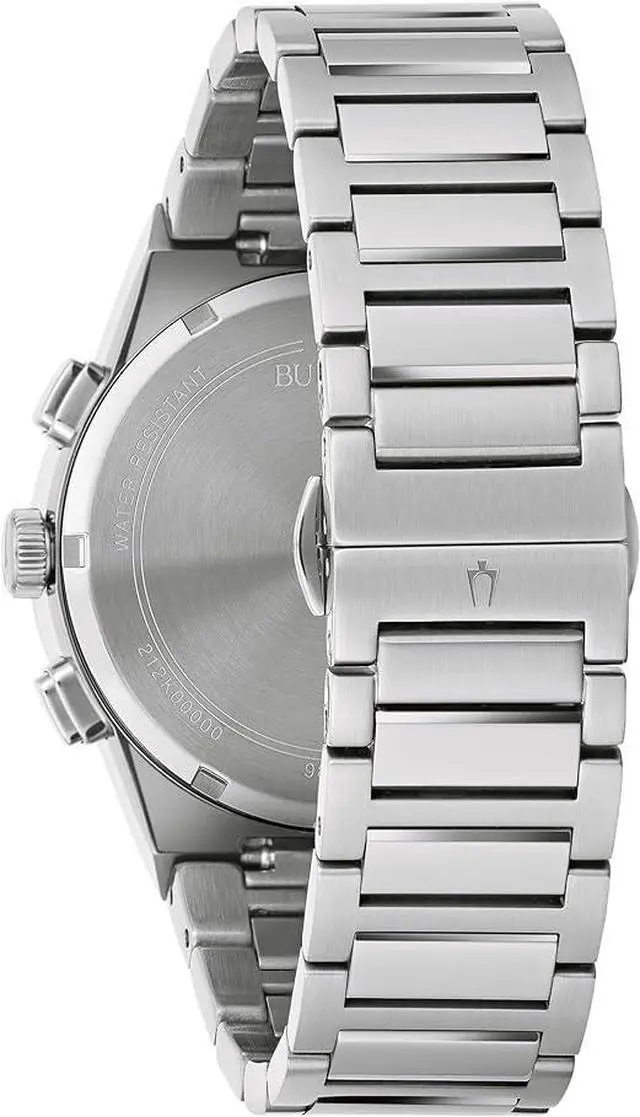 Alt view image 6 of 7 - Bulova Millennia Modern Chronograph Black Dial Quartz 96C149 Men's Watch