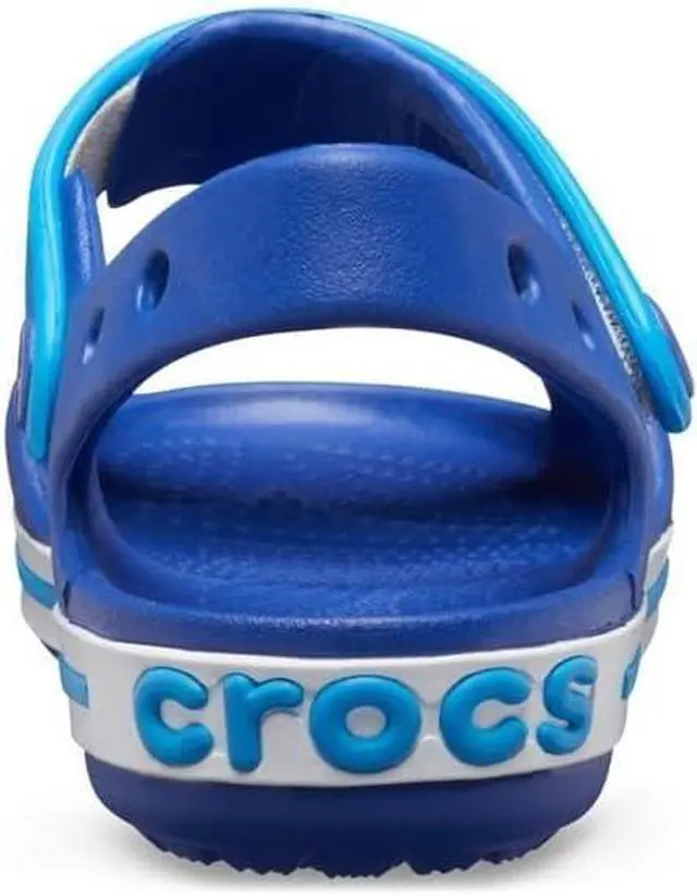 Alt view image 2 of 3 - Crocs Kids Crocband Sandal - Cerulean Blue/Ocean