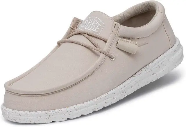 Alt view image 2 of 2 - Hey Dude Mens Wally Slub Canvas  Loafer - Natural