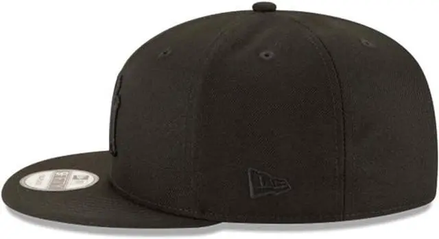 Alt view image 3 of 3 - New Era New York Yankees Basic OTC 950 Stretch Fit Hat Black on Black OSFA