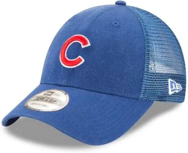 Alt view image 3 of 3 - New Era 9Forty MLB Chicago Cubs Trucker Baseball Cap - Adjustable - Blue