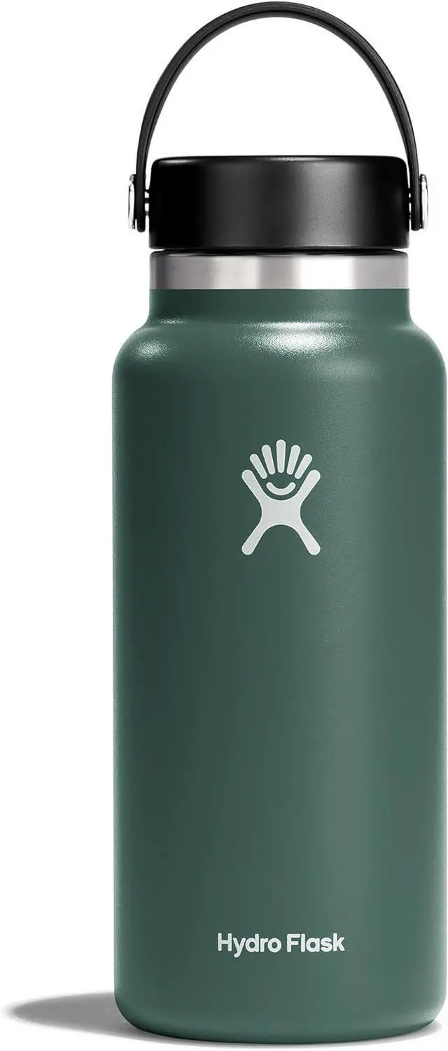 Alt view image 5 of 7 - Hydro Flask Vacuum Insulated Wide Mouth Water Bottle, 32 oz - Fir