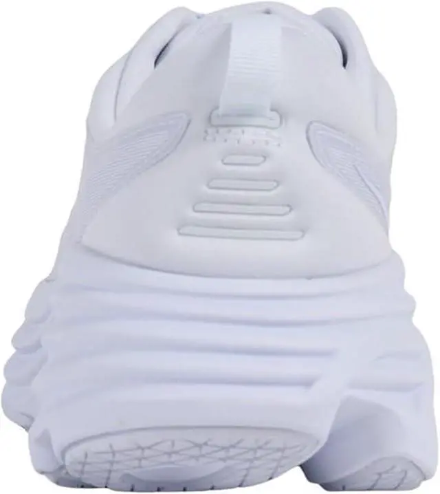 Alt view image 3 of 3 - Hoka One Mens Bondi 8 Road Running Shoes - White