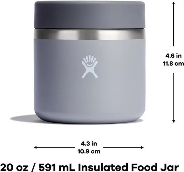 Alt view image 7 of 8 - Hydro Flask Unisex Double Wall Vacuum Insulated Food Jar, 20 oz - Agave Green