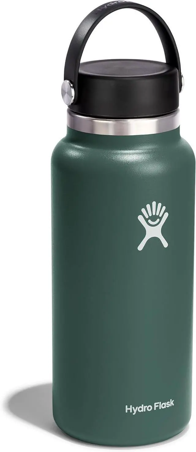 Alt view image 6 of 7 - Hydro Flask Vacuum Insulated Wide Mouth Water Bottle, 32 oz - Fir