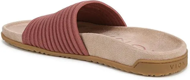 Alt view image 3 of 3 - Vionic Womens Evie Knit Slide Sandal - Withered Rose Pink