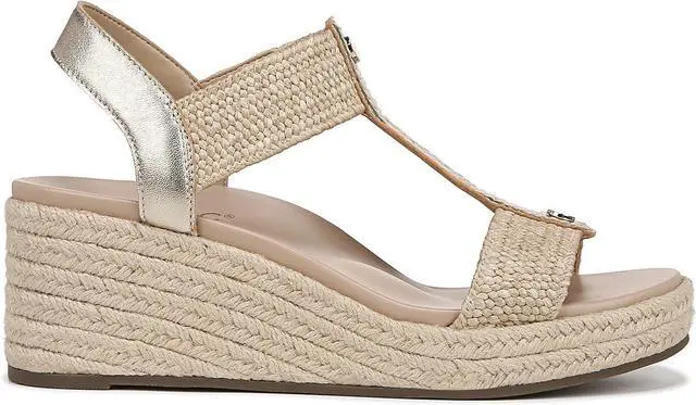 Alt view image 2 of 3 - Vionic Womens Calera Wedge Sandal - Gold Metallic Leather