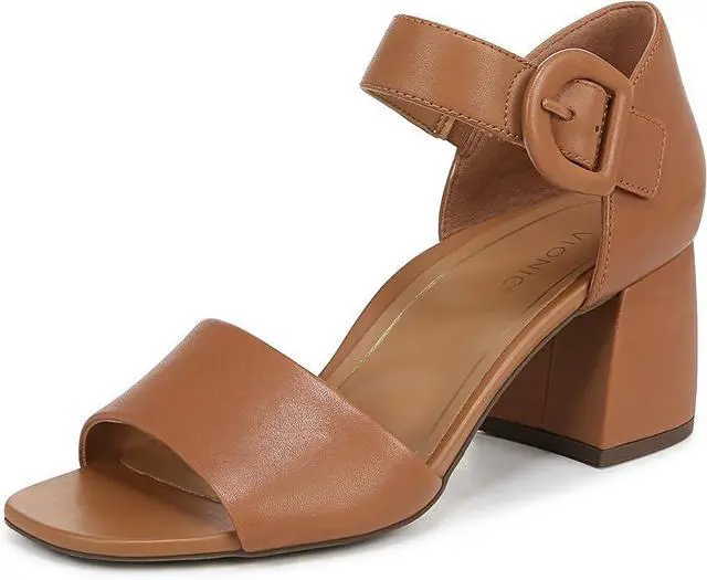 Main image of Vionic Womens Chardonnay Heeled Sandal - Camel Nappa Leather