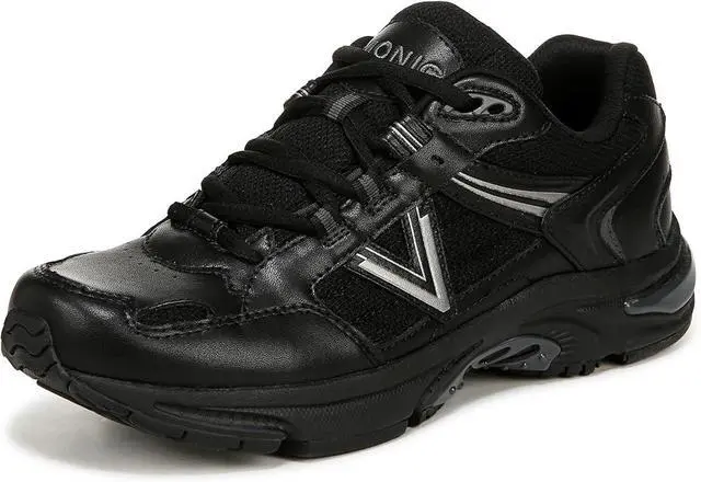 Main image of Vionic Womens 23Walk 2.0 Sneaker - Black Char Leather Mesh