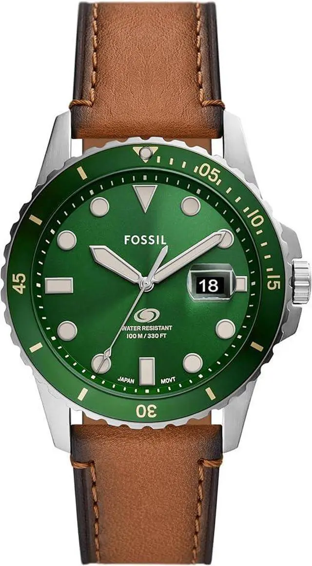 Main image of Fossil Blue Dive Tan LiteHide Leather Mens Watch