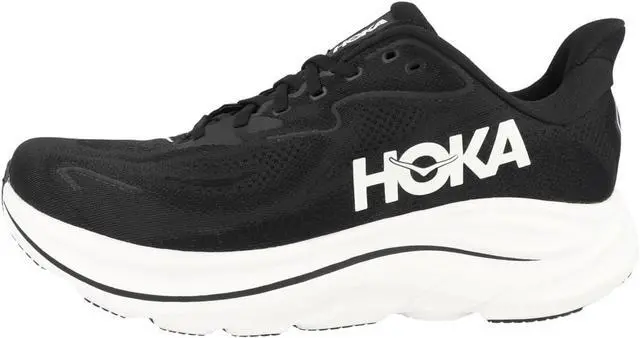 Main image of Hoka One Mens Clifton 10 Road Running Shoes - Black/White