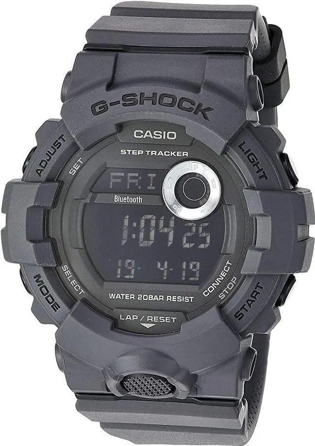 Alt view image 10 of 11 - Casio G-Shock GBD-80UC Bluetooth Gray Military Style Watch GBD800UC-8