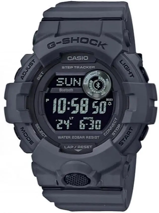 Alt view image 11 of 11 - Casio G-Shock GBD-80UC Bluetooth Gray Military Style Watch GBD800UC-8