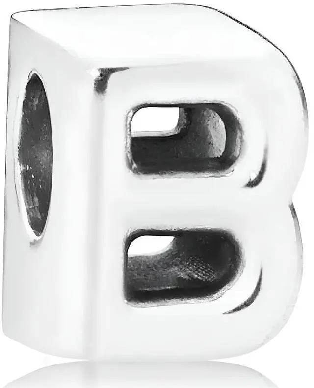 Alt view image 3 of 3 - pandora letter b charm