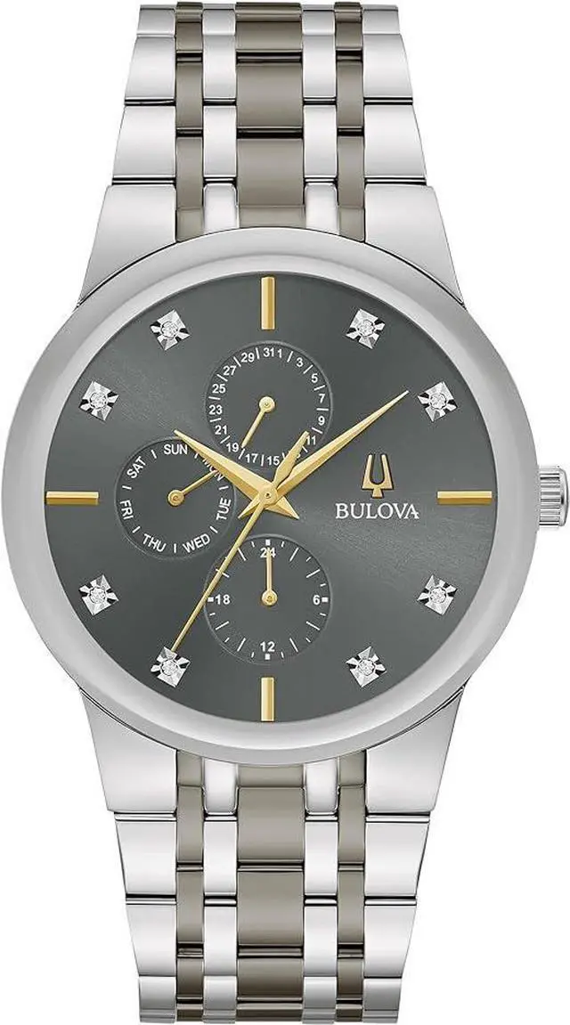 Main image of Bulova Modern Diamond Two-Tone Mens Watch