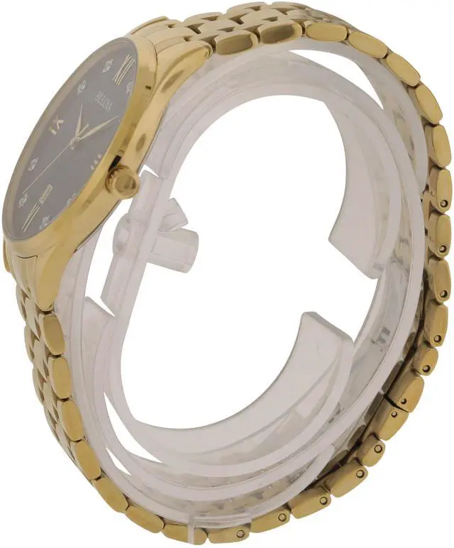 Alt view image 3 of 3 - Bulova Gold-Tone Stainless Steel Mens Watch