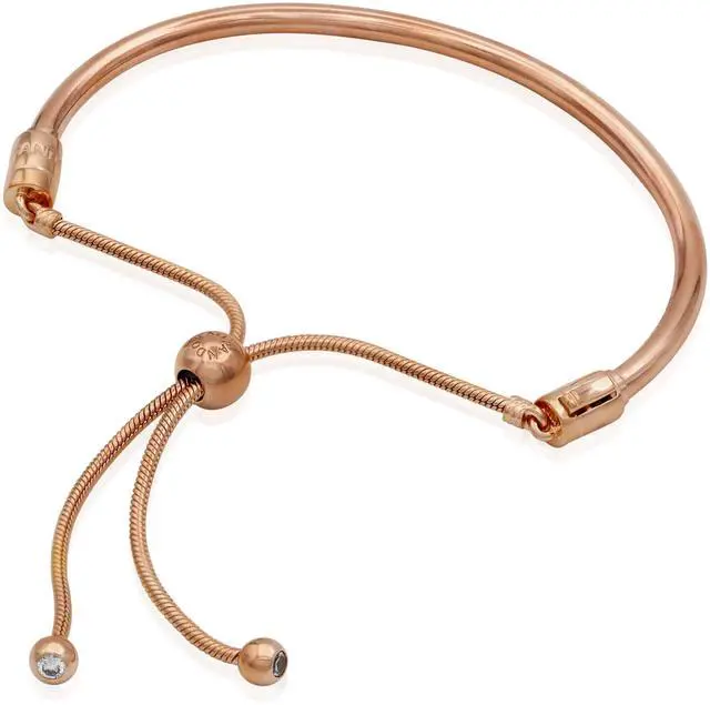 Main image of PANDORA Sliding Bangle Bracelet - Pandora Rose - 6.7