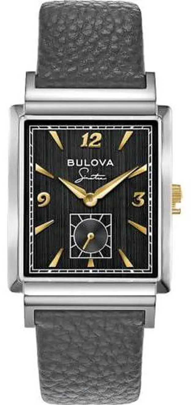 Alt view image 6 of 6 - Bulova Men's Frank Sinatra My Way Leather Strap Watch 98A261